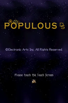 Populous DS (USA) screen shot title